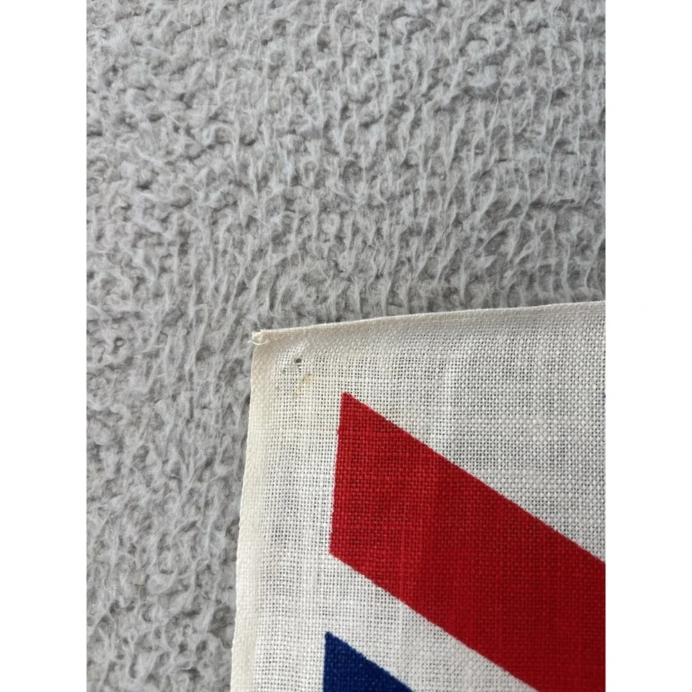 Vintage I'm Backing Britain Tea Towel MCM Kitsch Wall Hanging Union Jack 1960s